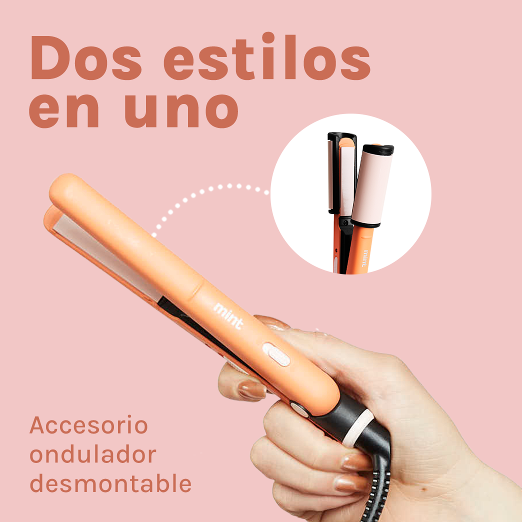 Mini Alisador 2 en 1 Naranja Mint