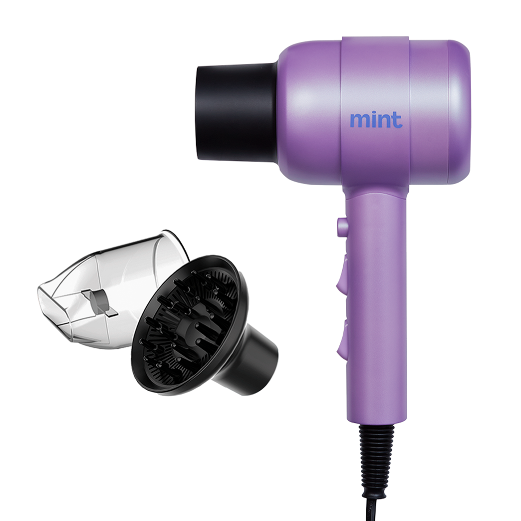 Secador Ionic con Difusor Frizzless  1800W Lila Mint
