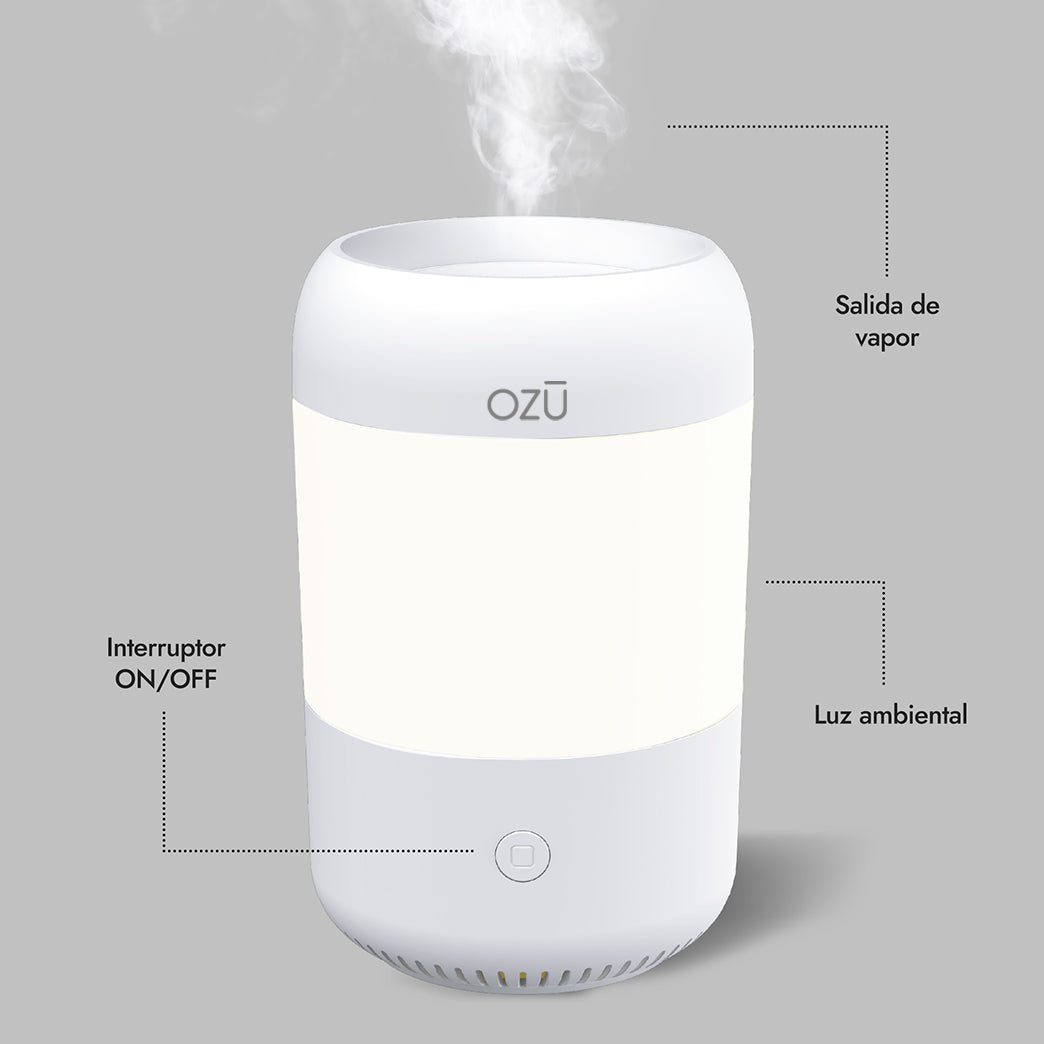 Kit de regalo Difusor de aroma Ambiental 160 ml + 4 esencias naturales Ozu