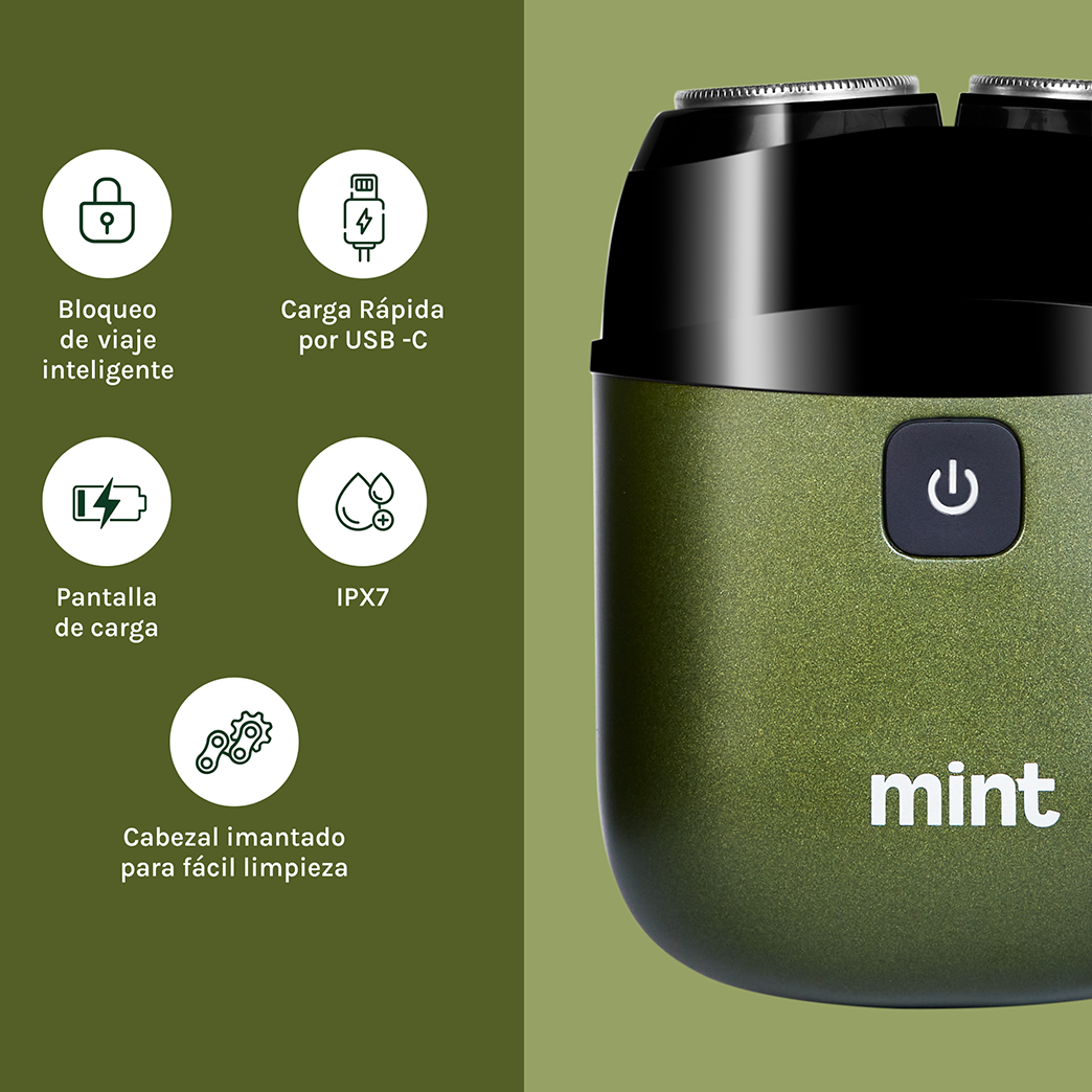 Afeitadora Eléctrica Recargable To go Mint