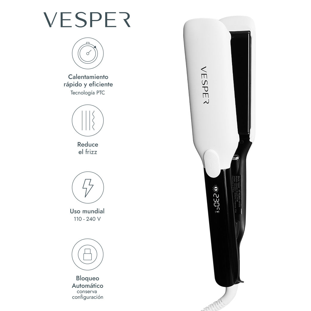 Alisador de Pelo Wide Vibration Vesper