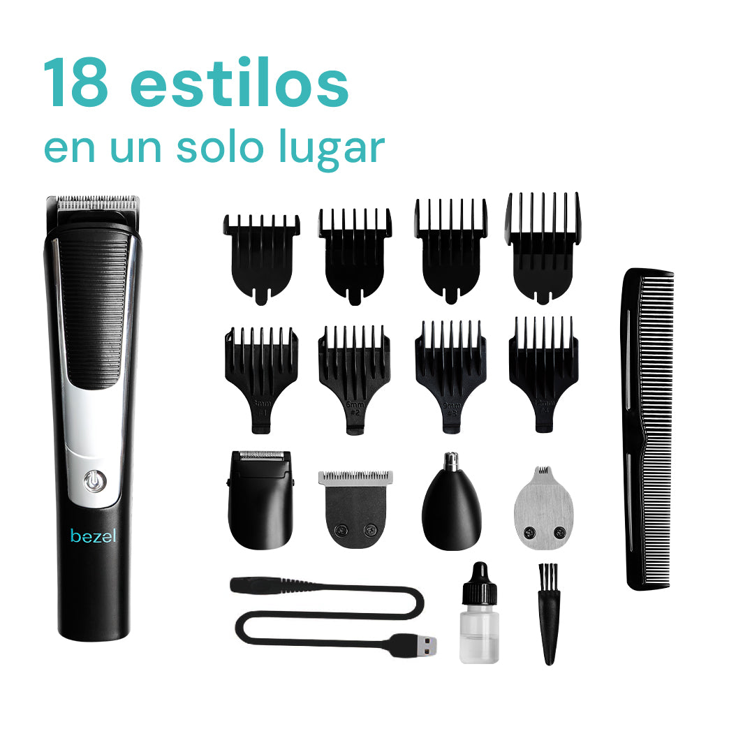 Kit Cortapelo Multistyler 18 en 1 Bezel