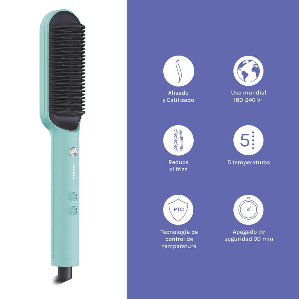 Cepillo Alisador de Cabello Mint