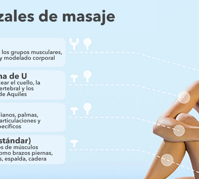 4 cabezales de masaje reemplazables