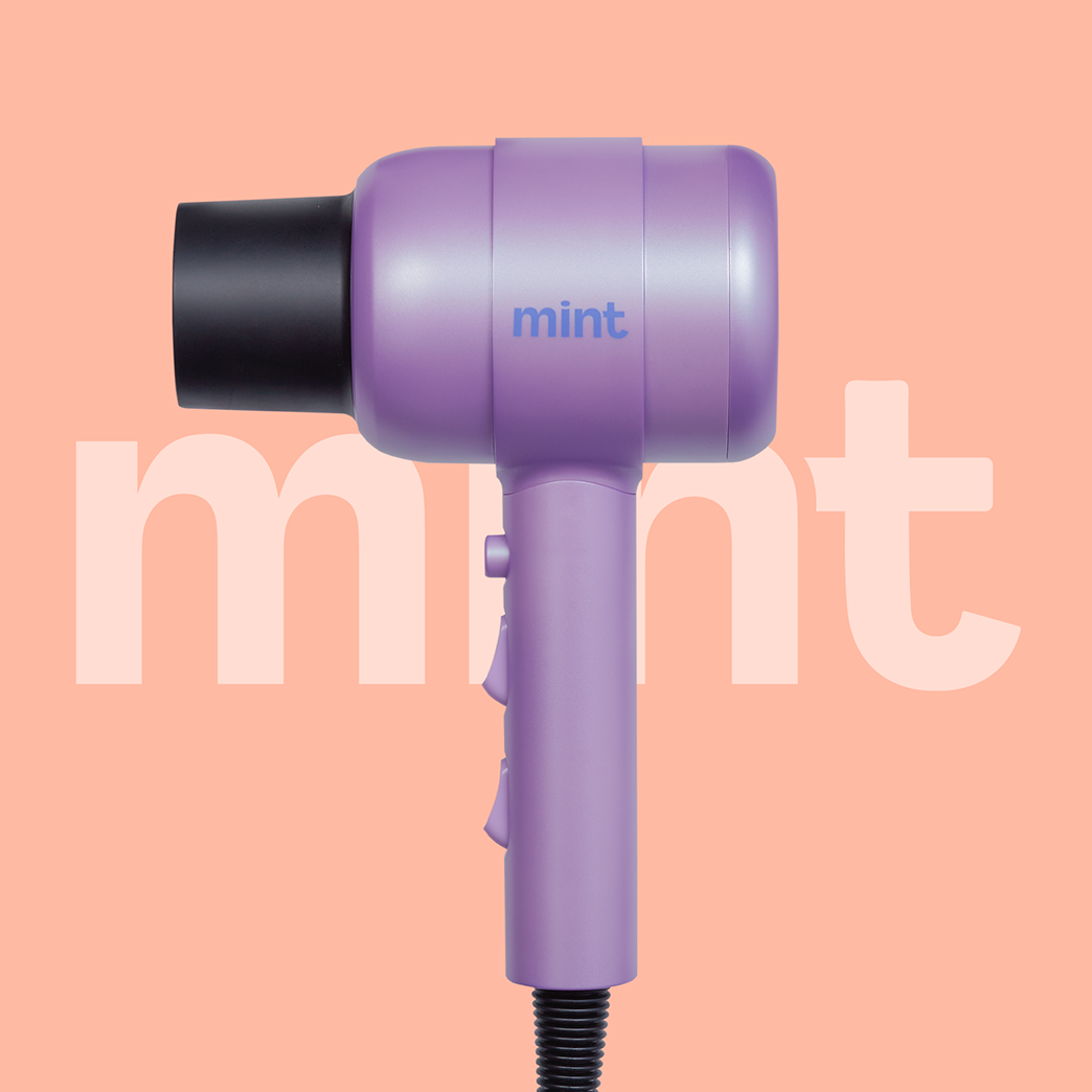 Secador Ionic con Difusor Frizzless  1800W Lila Mint