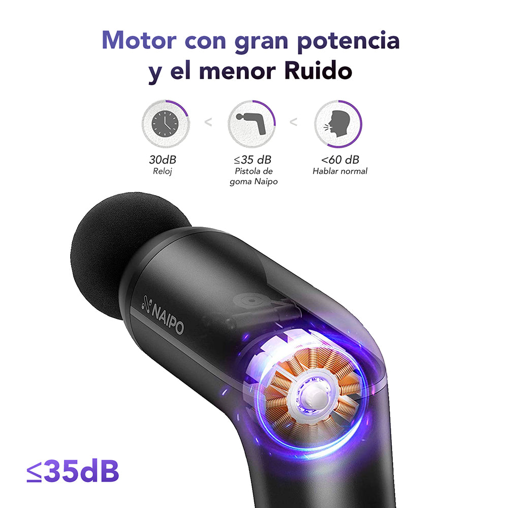 Pistola Profesional Con Masaje Muscular De Percusión NPMG-2008 Naipo