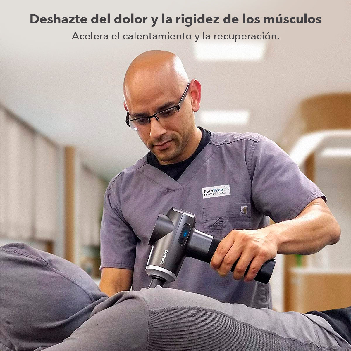 Pistola De Masaje Muscular Recargable Con Vibración MGPC-007 Naipo