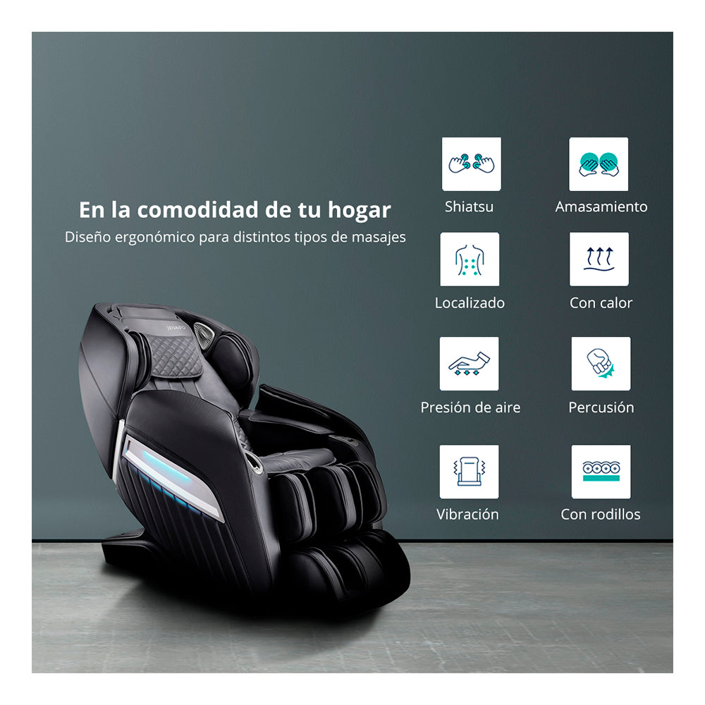 Bergere Zero Gravity MGCHR-A350 Negro Naipo