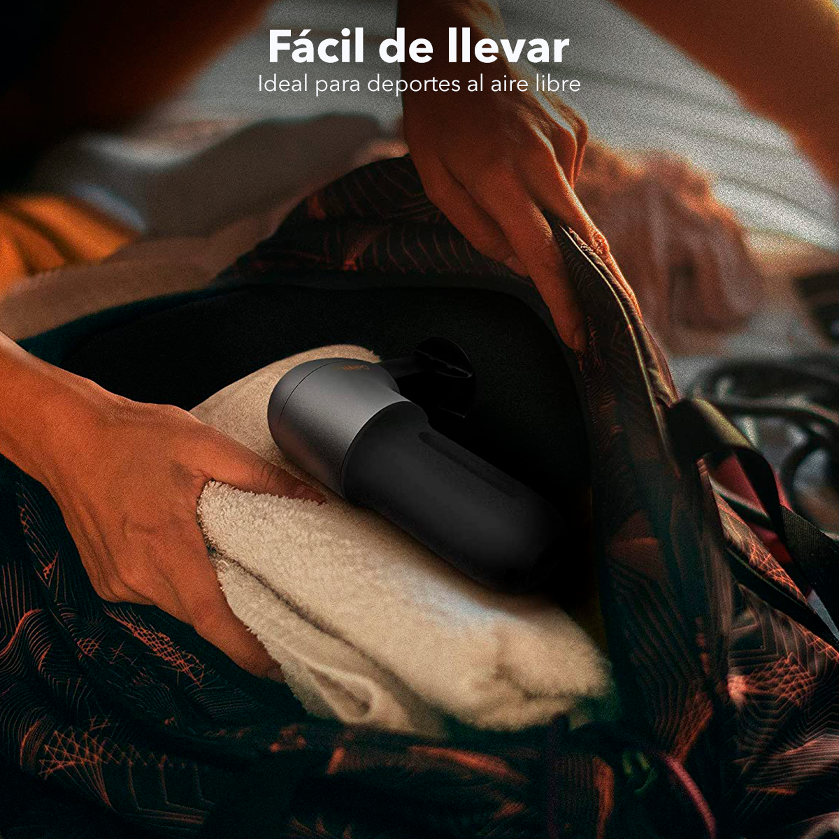 Pistola De Masaje Muscular Compacta Vibración Gris MGPC-002 Naipo