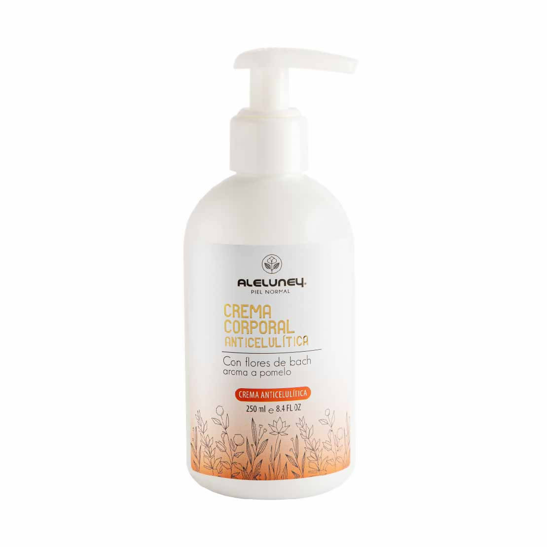 Crema Corporal Anticelulítica de pomelo y flores de Bach Aleluney