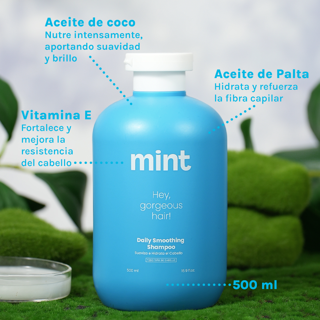 Shampoo Daily Smoothing Suaviza e Hidrata 500ml Mint