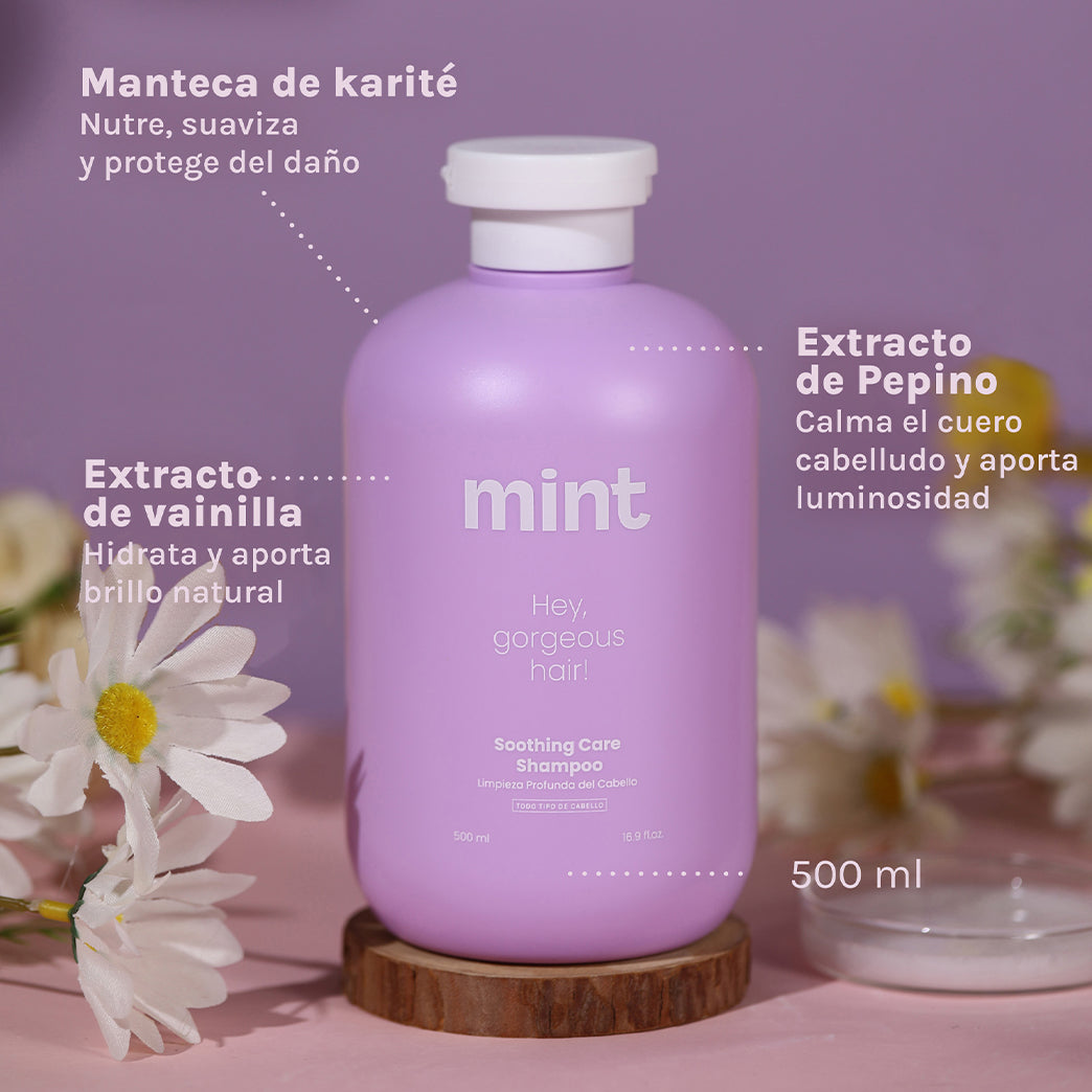 Shampoo Soothing Care Limpieza Profunda 500ml Mint