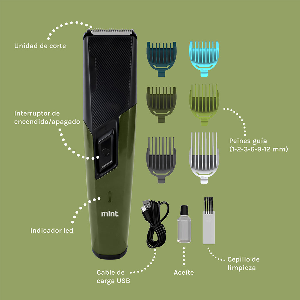 Recortadora de Barba Recargable Mint