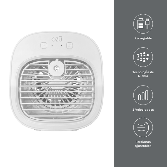 Ventilador Enfriador de Aire con Niebla Ozu