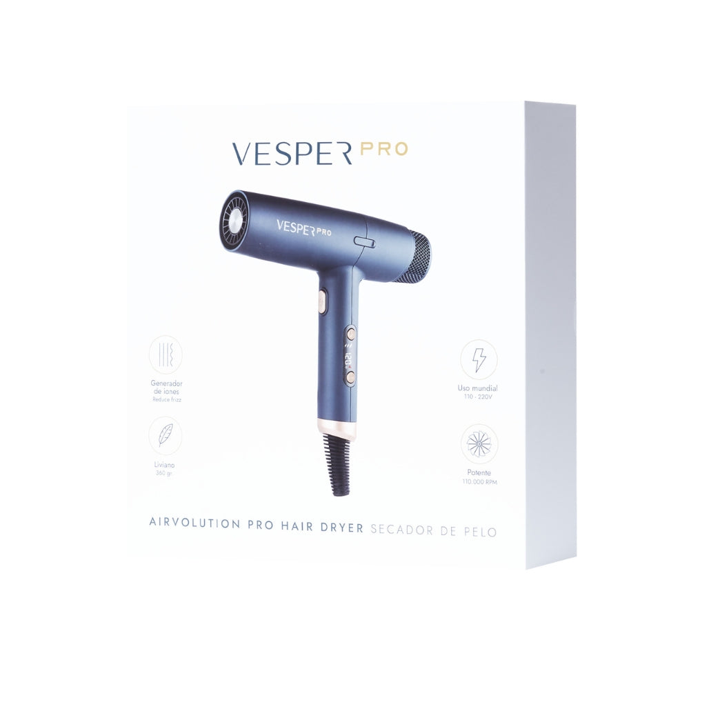 Secador de Pelo Airvolution Profesional 1800W Azul Vesper