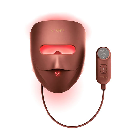 Máscara Facial 3D de Silicona con Fototerapia LED Café Vesper