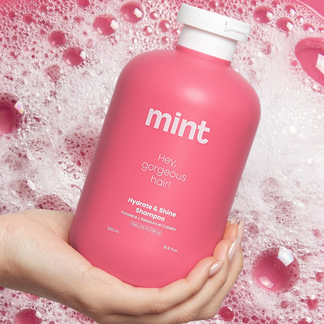 Shampoo Hydrate & Shine Fortalece y Restaura 500ml Mint