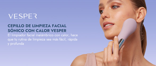 Cepillo de limpieza facial sónico con calor Púrpura Vesper – VesperStore