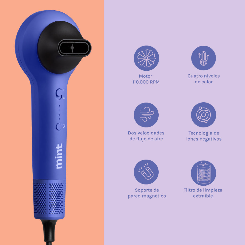 Secador Magnético Loop Morado Mint