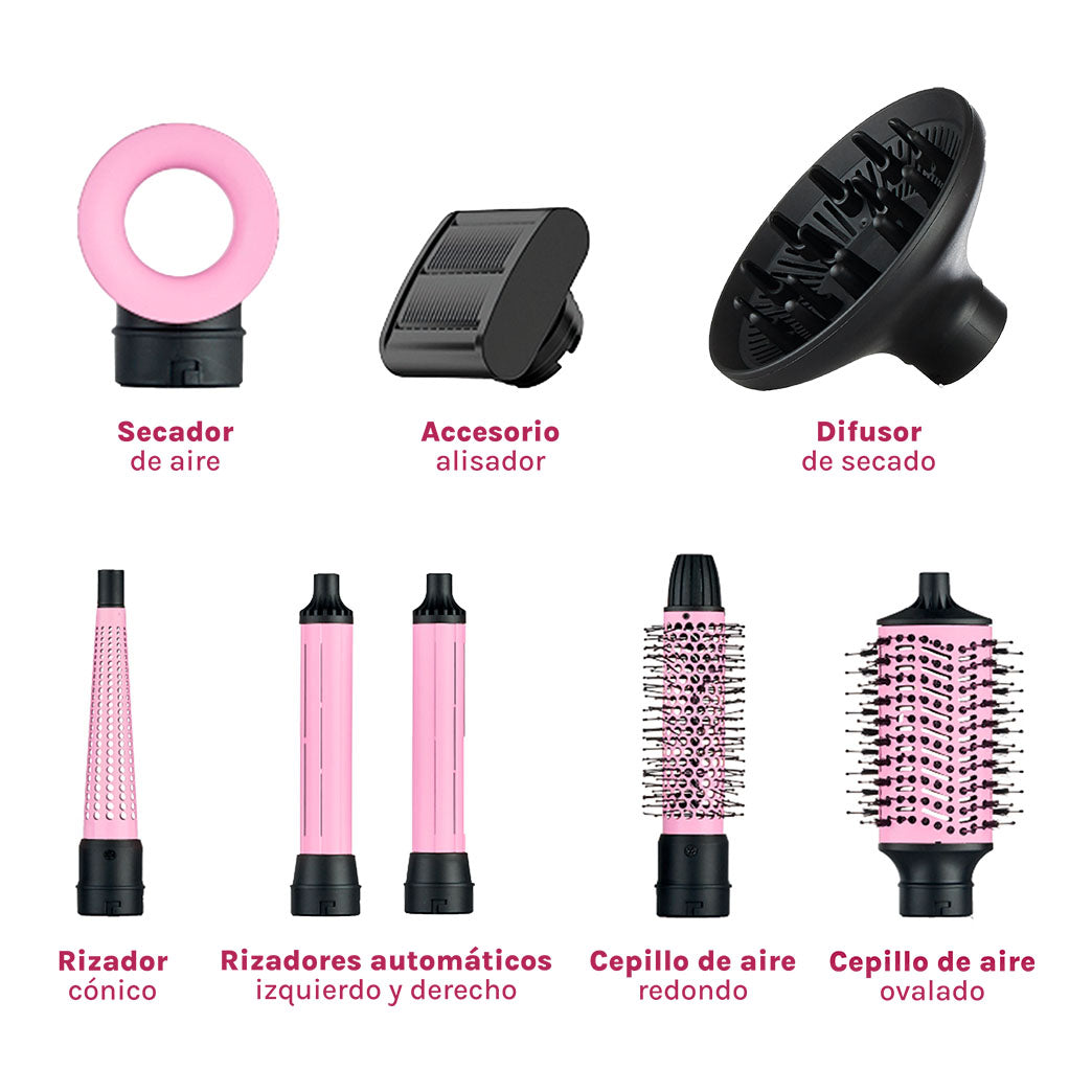 Secador Multistyler 8 en 1 Rosa Mint