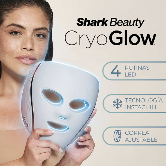 Máscara Facial LED Shark CryoGlow con Enfriamiento