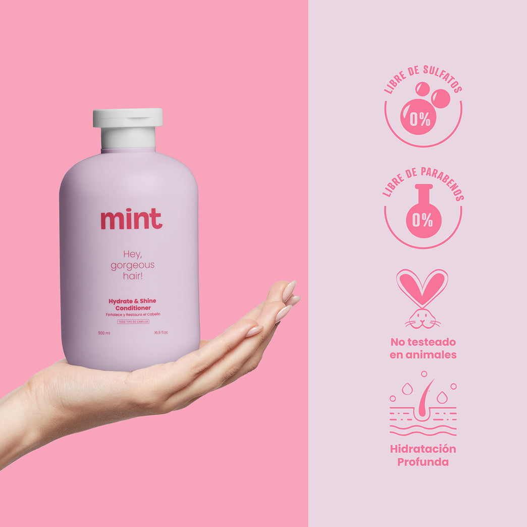 Acondicionador Hydrate & Shine Fortalece y Restaura 500ml Mint