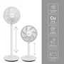 Ventilador Pedestal Blanco 14" 7 aspas Ozu