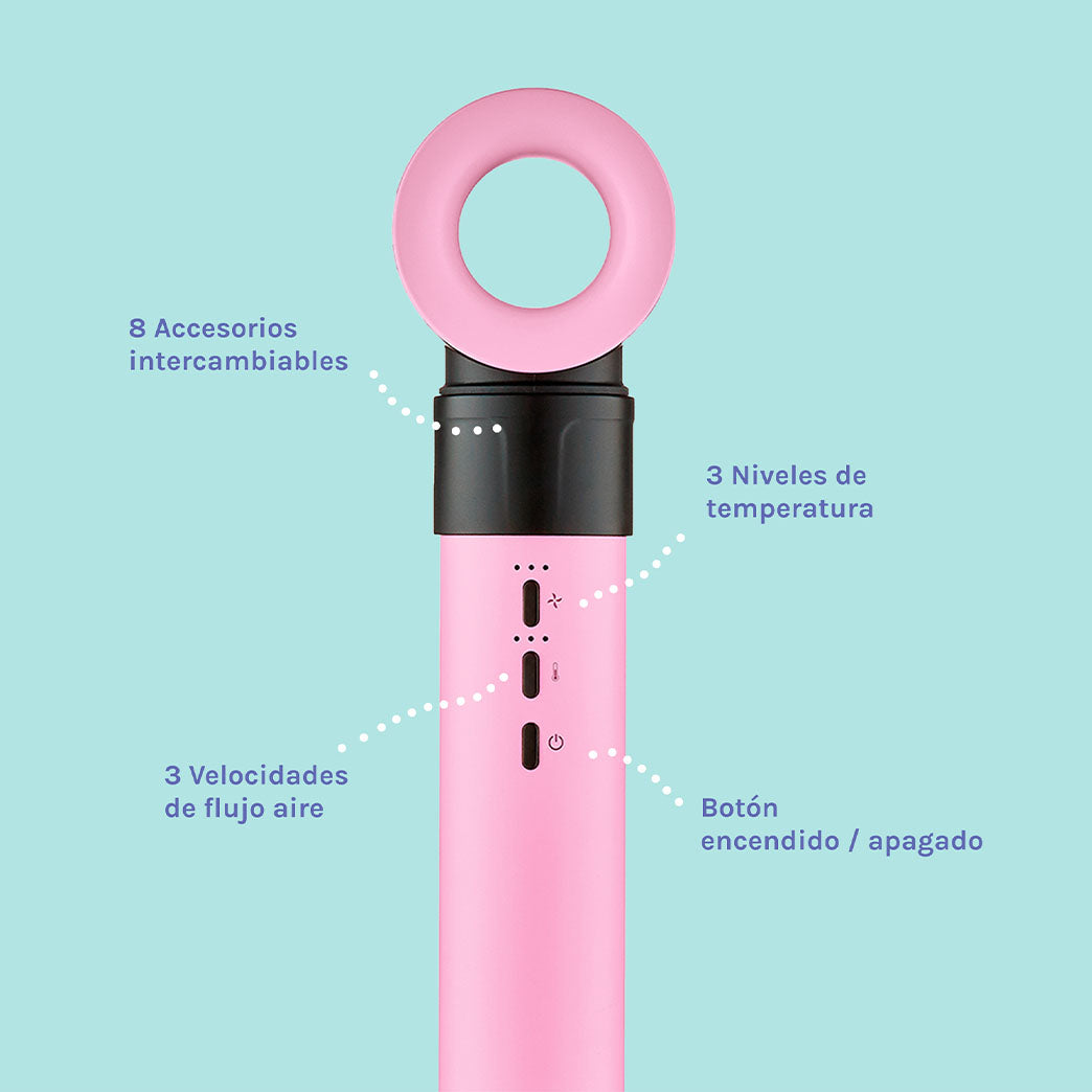 Secador Multistyler 8 en 1 Rosa Mint