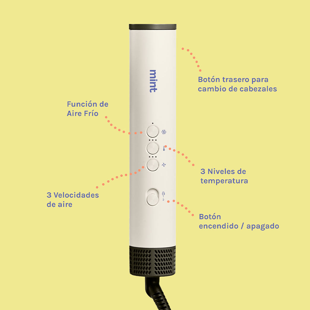 Secador Multistyler 6 en 1 Blanco Mint