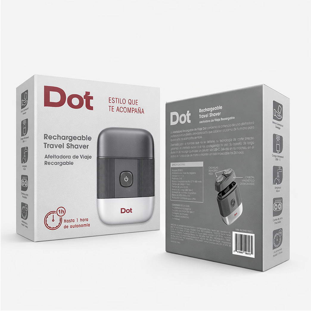 Afeitadora de Viaje Recargable Dot