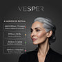 Máscara Facial 3D de Silicona con Fototerapia LED Gris Vesper