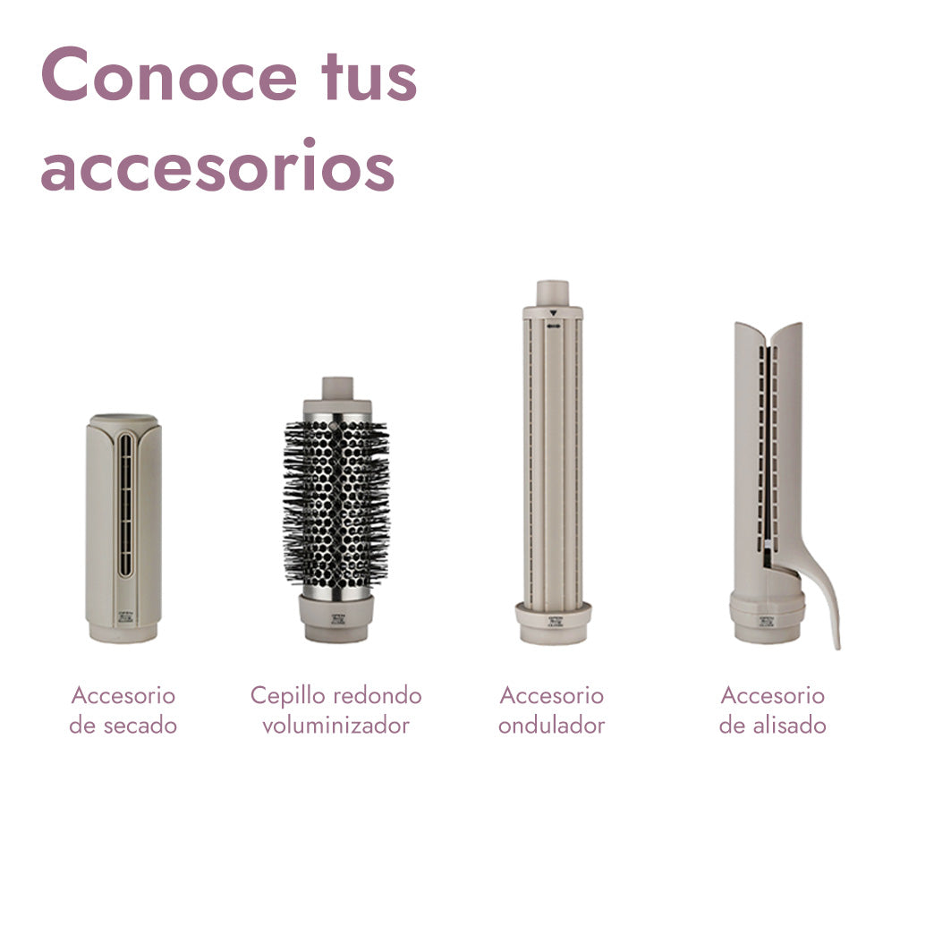 Multistyler con Alisado de Aire 4 en 1 Vesper Pro