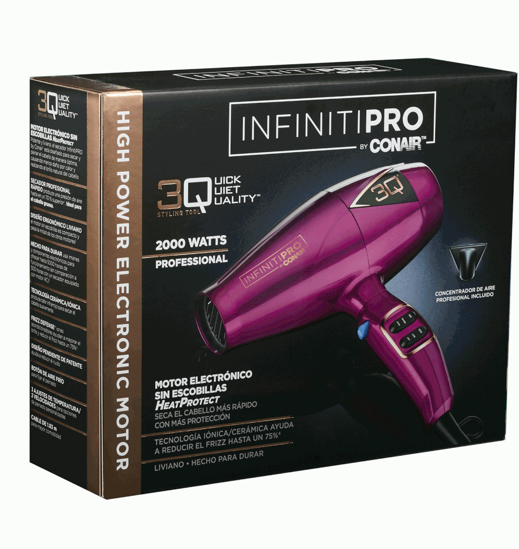 Secador con motor electronico sin escobillas 3QMS InfinitiPro by Cona VesperStore